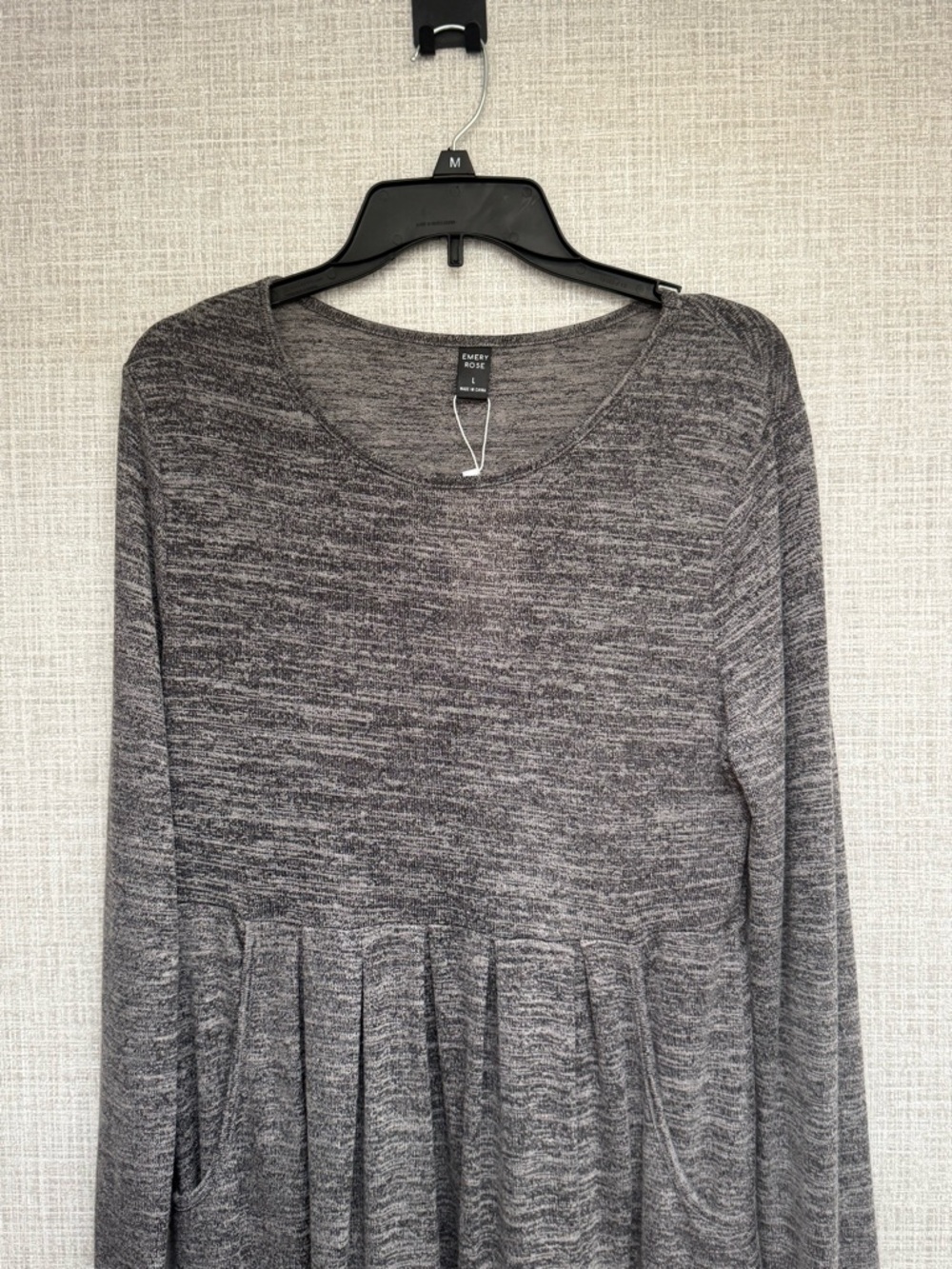 Emery Rose Long Sleeve Sweater Midi Dress NWT Size L - Picture 2 of 6